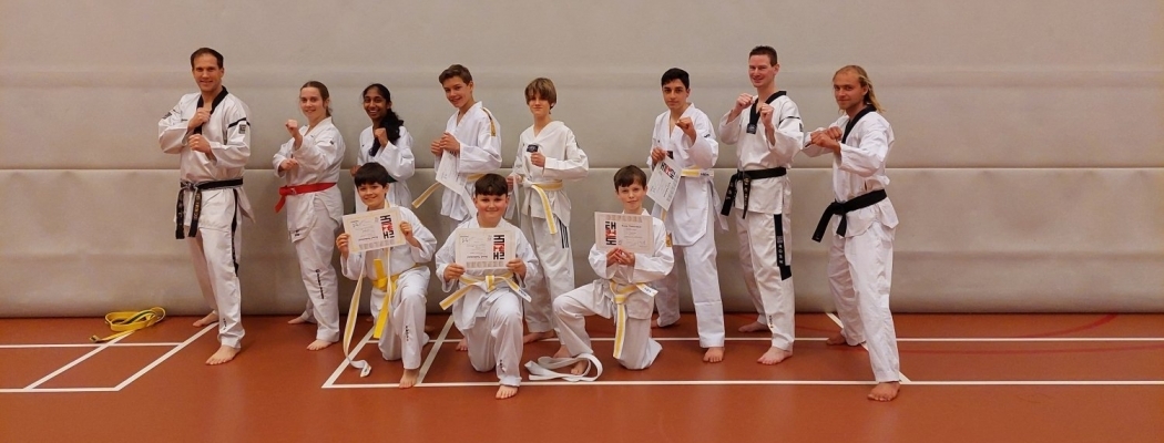Succesvolle examens bij Horangi Taekwondo Mijdrecht