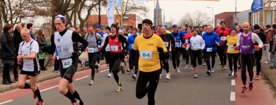De start van de halve marathon. Foto: Wim de Bruijne