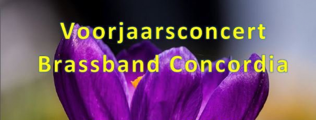 Voorjaarsconcert Brassband Concordia op 7 maart