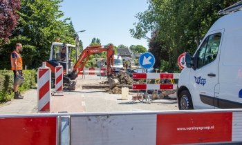 Rijksstraatweg tussen Baambrugge en Loenersloot afgesloten door leidingbreuk