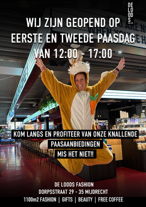 Eerste en Tweede paasdag geopend