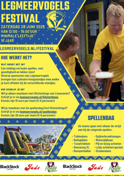 Legmeervogels Festival op 28 juni: Een sportief en smakelijk event
