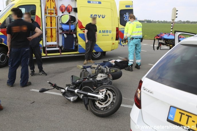 Motorrijder Gewond Bij Ongeluk N201 - Peters Hotnews.nl