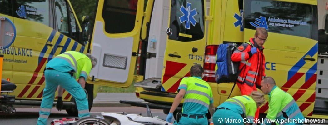 Traumahelikopter naar ongeluk in Aalsmeer