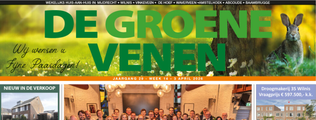 De Groene Venen van 03 april staat online