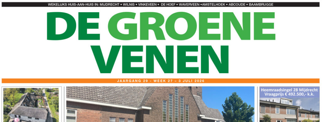 De Groene Venen van 3 juli staat online