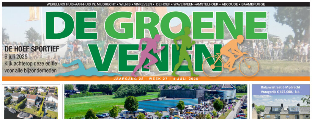 De Groene Venen van 4 juli staat online