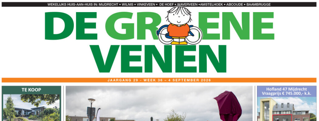 De Groene Venen van 4 september staat online