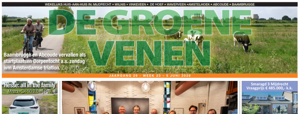 De Groene Venen van 05 juni staat online
