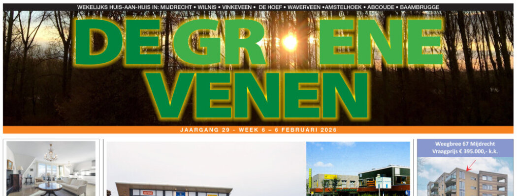 De Groene Venen van 6 februari staat online.