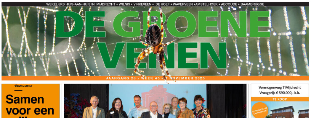 De Groene Venen van 7 november staat online.