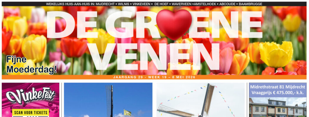 De Groene Venen van 8 mei staat online