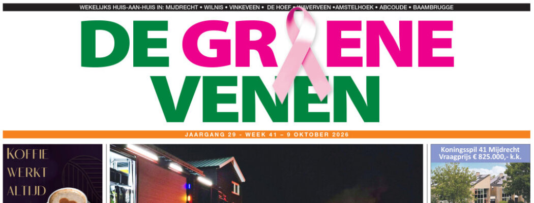 De Groene Venen van 9 oktober staat online