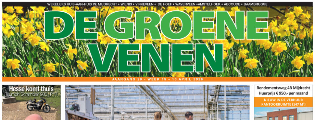 De Groene Venen van 10 april staat online