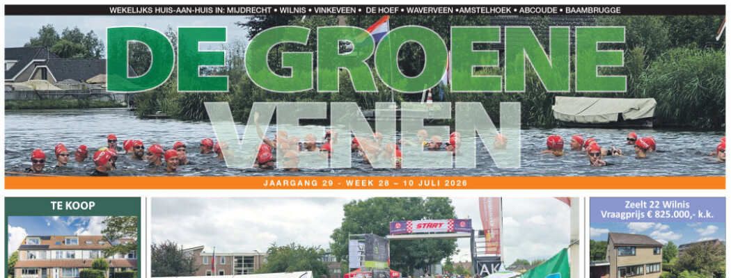 De Groene Venen van 10 juli staat online