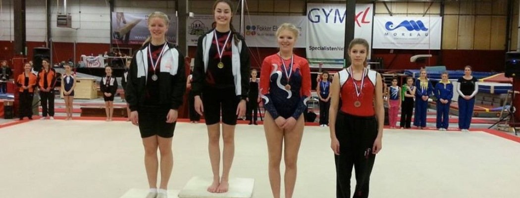 Veenland turnster Floor wint goud, Tanja zilver en Isa brons