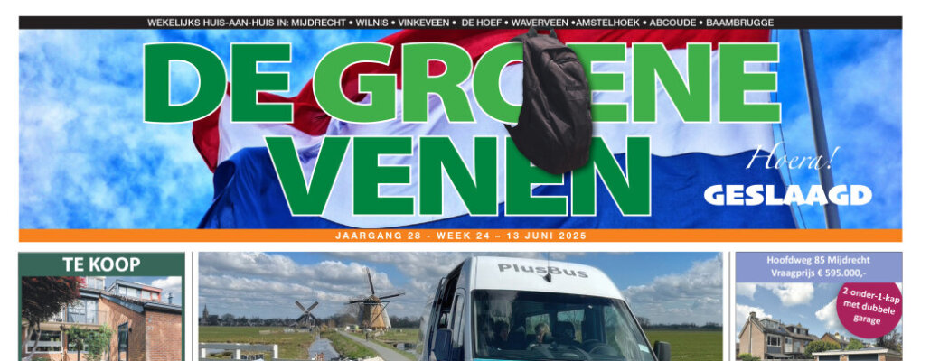 De Groene Venen van 13 juni staat online