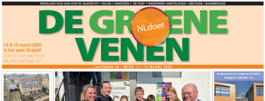 De Groene Venen van 14 maart staat online