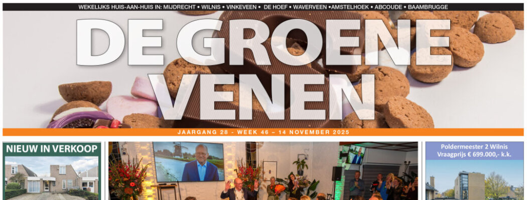 De Groene Venen van 14 november staat online.