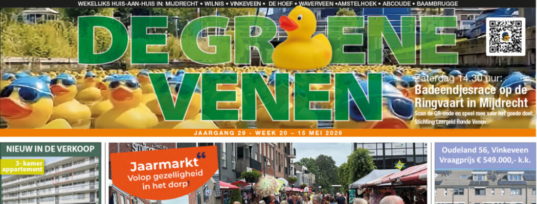 De Groene Venen van 15 mei staat online