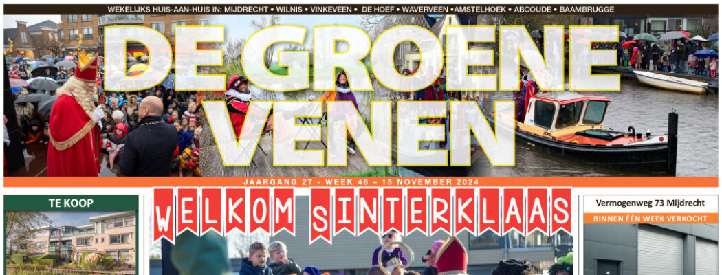 De Groene Venen van 15 november staat online