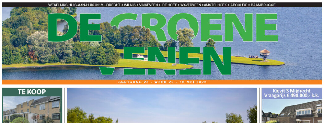 De Groene Venen van 16 mei staat online