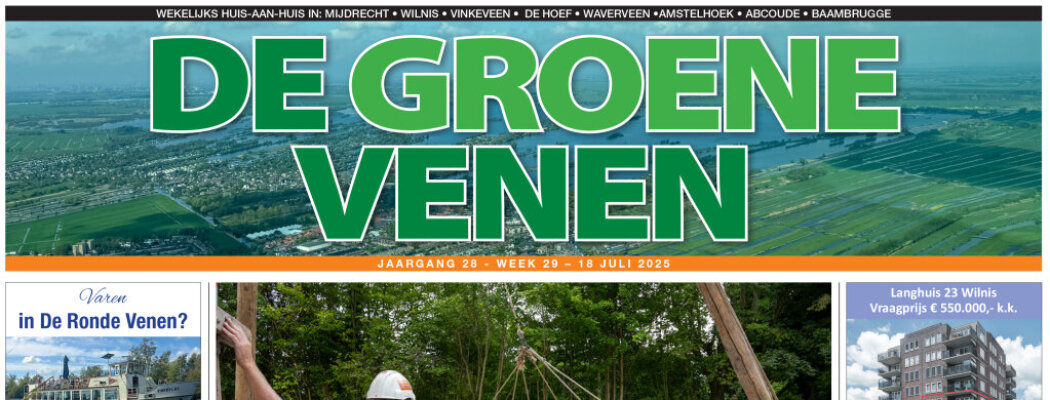 De Groene Venen van 18 juli staat online
