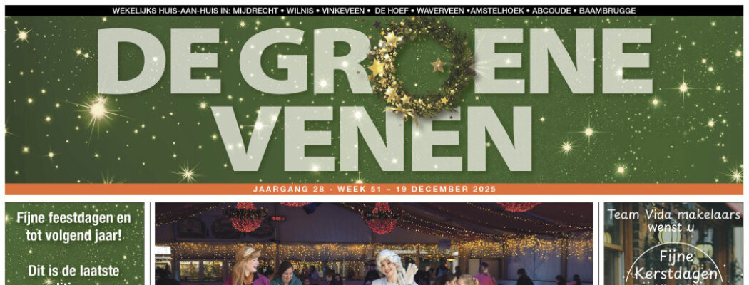 De Groene Venen van 19 december staat online.