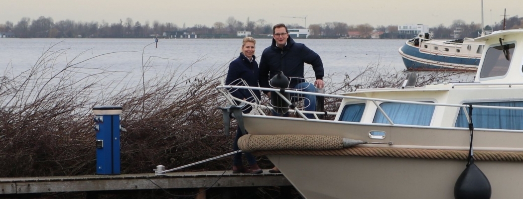 Wethouder Rein Kroon bezoekt Jachthaven Vinkeveen