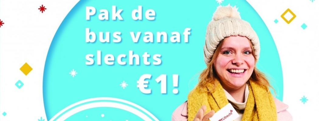Winteractie Syntus Utrecht: voor € 1,- met de bus