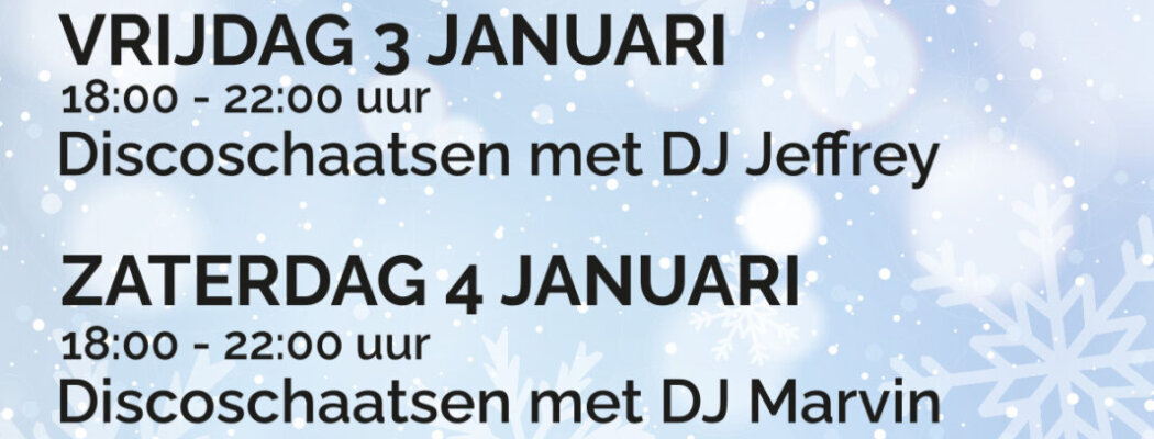 Weekend vol beleving bij IJsbaan Mijdrecht, vrijdag en zaterdag discoschaatsen