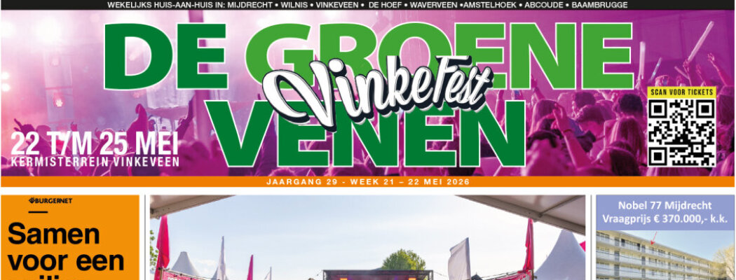 De Groene Venen van 22 mei staat online