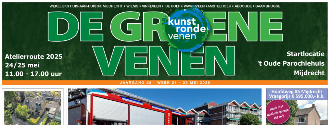 De Groene Venen van 23 mei staat online