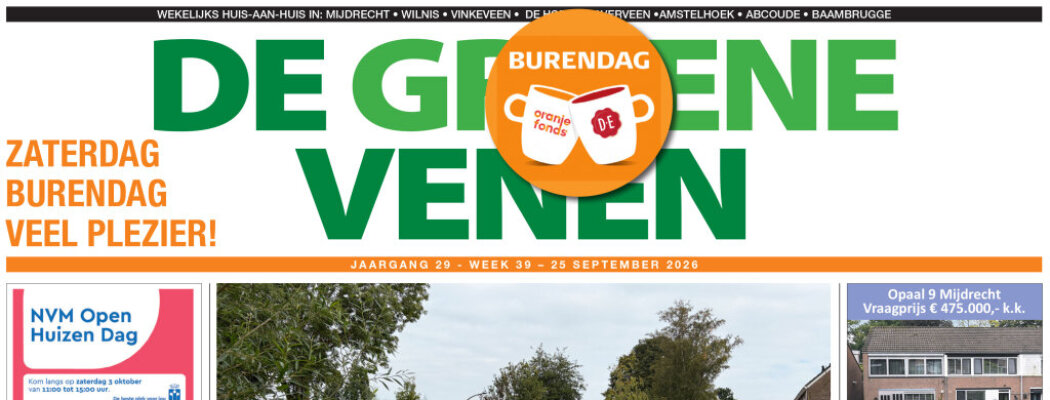 De Groene Venen van 25 september staat online