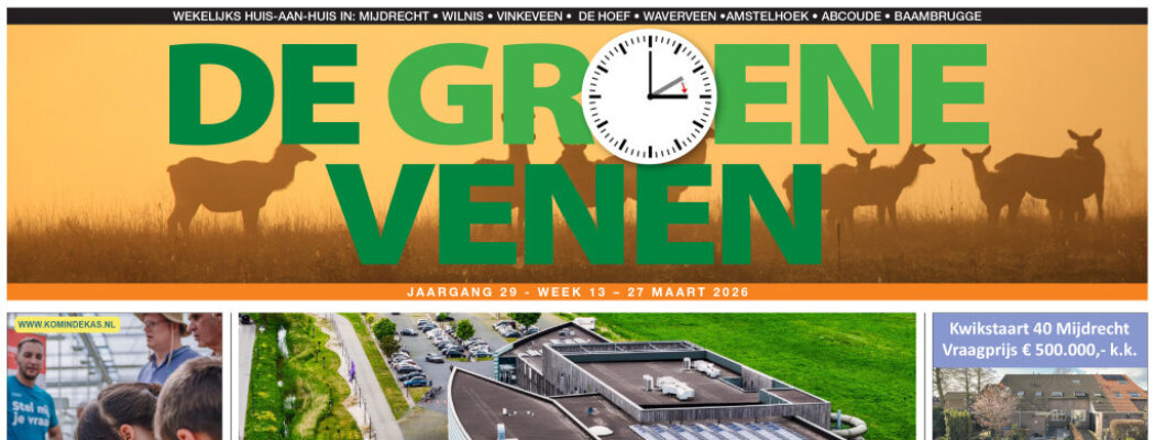 De Groene Venen van 27 maart staat online
