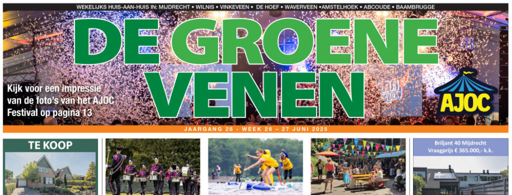 De Groene Venen van 27 juni staat online