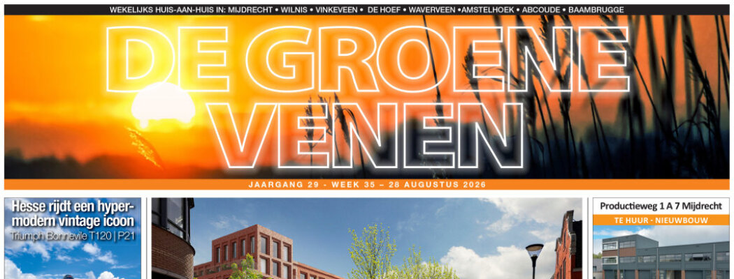 De Groene Venen van 28 augustus staat online