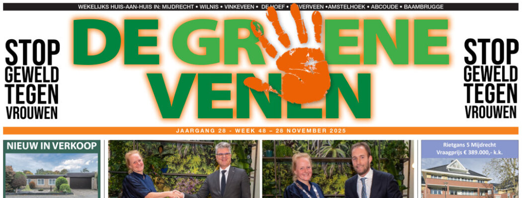 De Groene Venen van 28 november staat online.