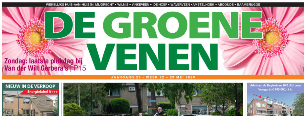 De Groene Venen van 29 mei staat online