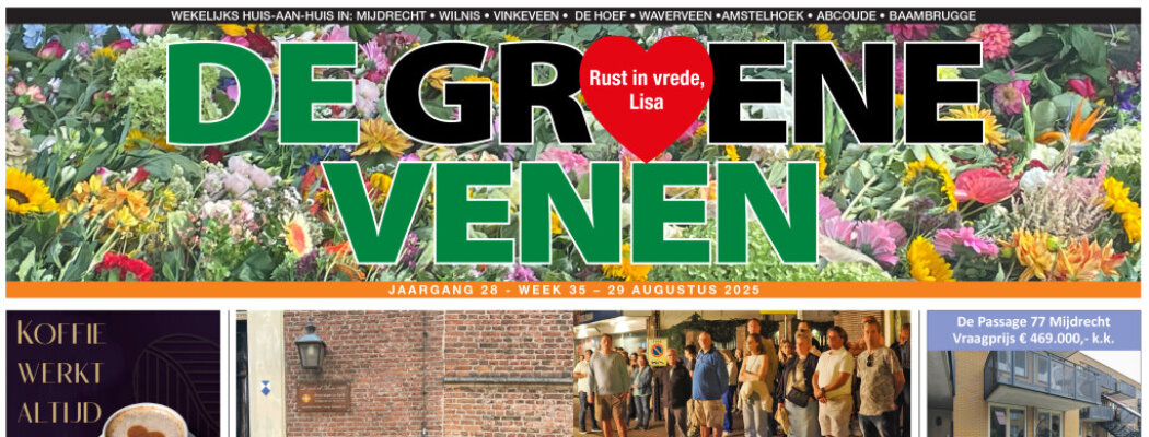 De Groene Venen van 29 augustus staat online