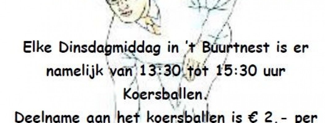 Koersballen in wijkcentrum 't Buurtnest in Uithoorn