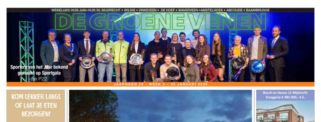 De Groene Venen van 30 januari staat online.