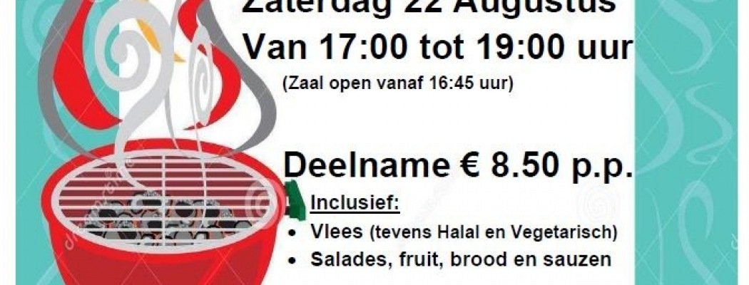 Barbecue 't Buurtnest Uithoorn zaterdag 22 augustus