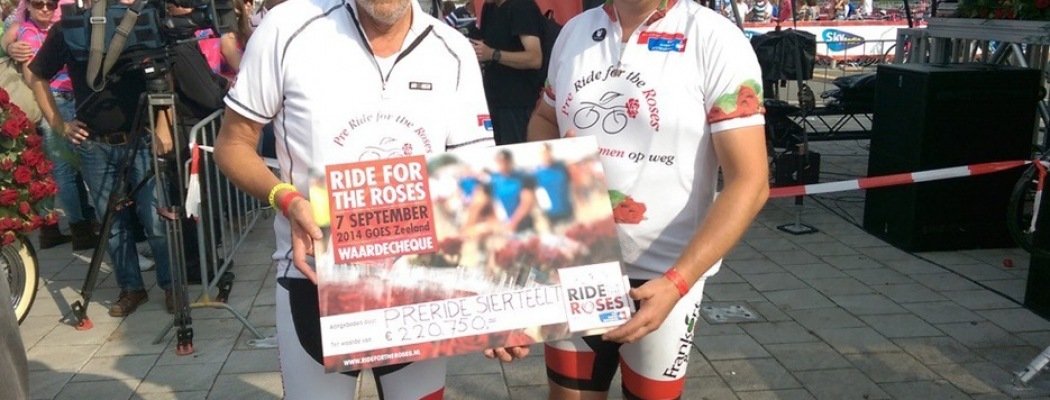 Warm welkom fietsers op Boulevard of the Roses