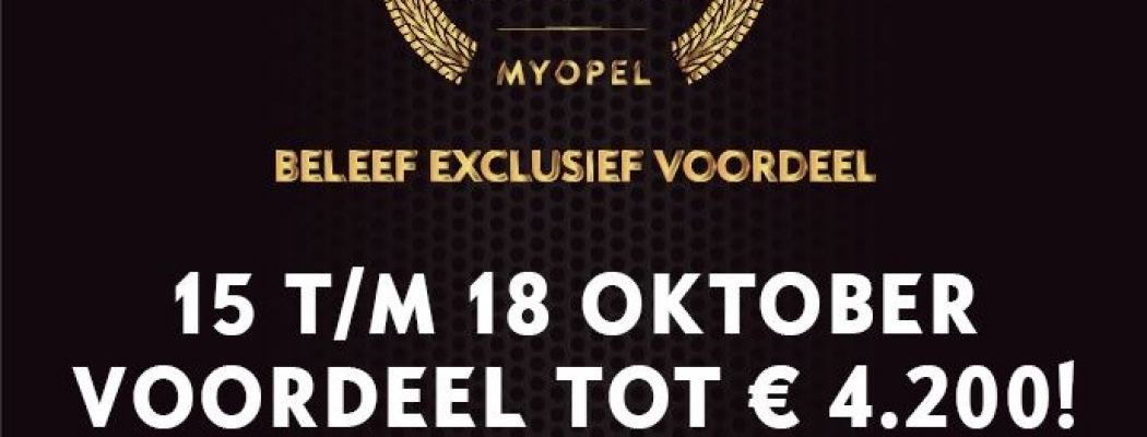 Opel VIP Experience bij Van Kouwen