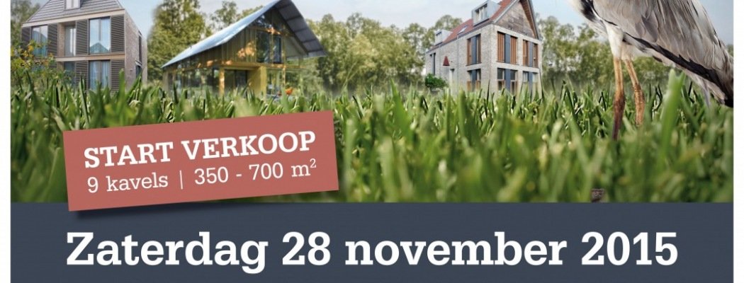 Start verkoop 9 vrije kavels Land van Winkel Abcoude