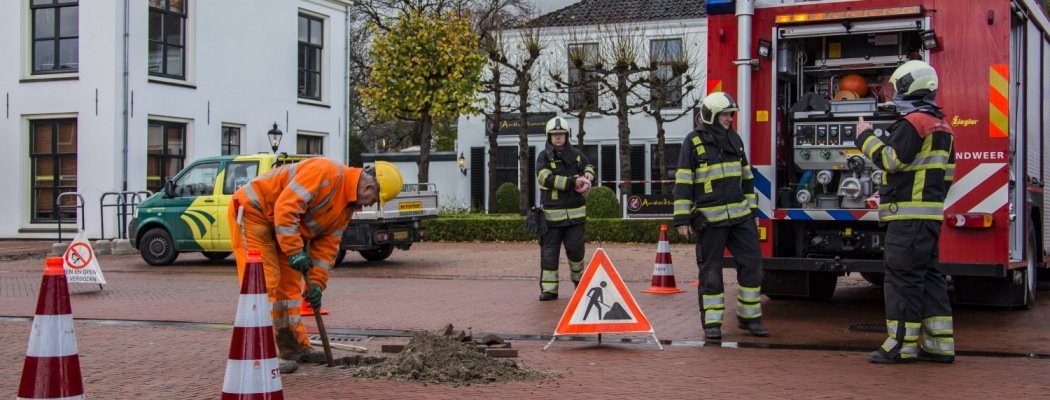Werklui veroozaken gaslek Loenen aan de Vecht