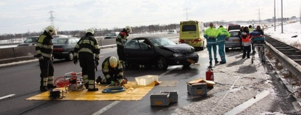 Gewonde bij eenzijdig ongeval op A2 bij Vinkeveen