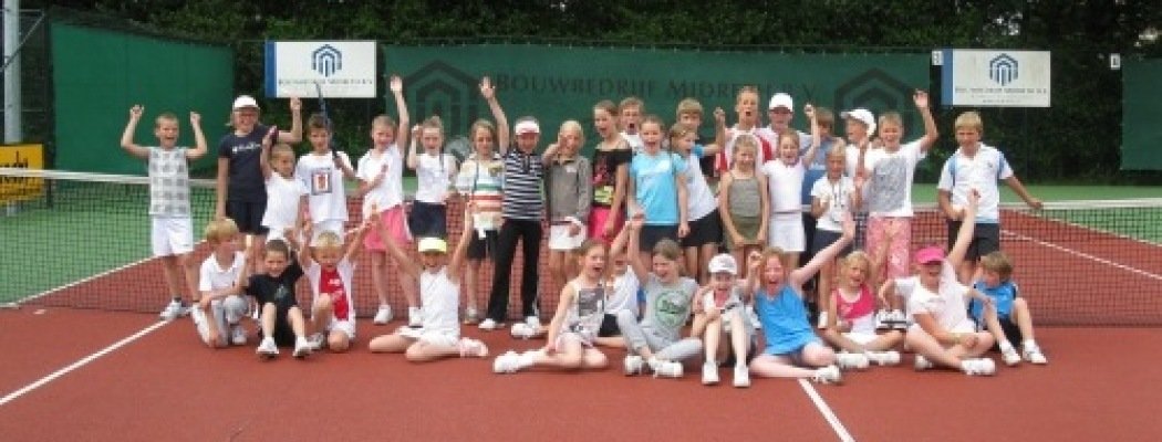 Tennistoernooi voor mini’s tussen de kinderen van TVM en TVW