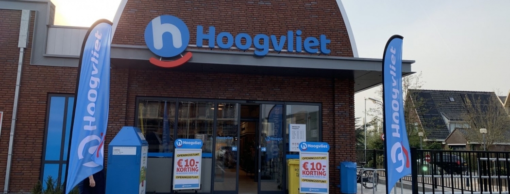 Klant winkelt 1 minuut gratis bij Hoogvliet supermarkt Mijdrecht